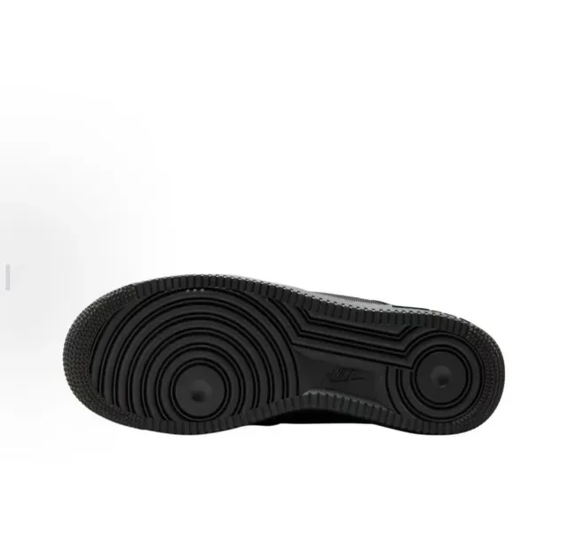 Nike Air Force 1 جلد أسود وذهبي وشبكة في الأعلى إطار Swoosh فضي معدني حذاء رياضي أسلوب حياة 5