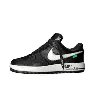 Nike Air Force 1 أسود Monogram Zip-Tape لايف ستايل سنيكرز