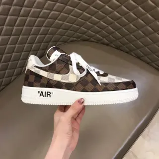 Zapatillas lifestyle Nike Air Force 1 a cuadros Marrón Beige