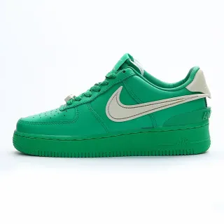 Nike Air Force 1 أحذية رياضية أسلوب حياة أخضر وبيج