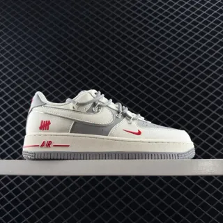 Nike Air Force 1 Low Off-White رمادي أحمر أحذية رياضية أسلوب حياة