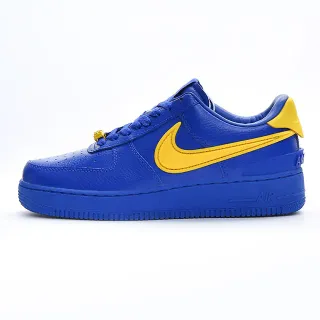 Nike Air Force 1 Royal Blue و Yellow حذاء رياضي أسلوب حياة