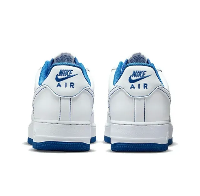 Nike Air Force 1 White and Royal Blue Lifestyle Sneakers 4