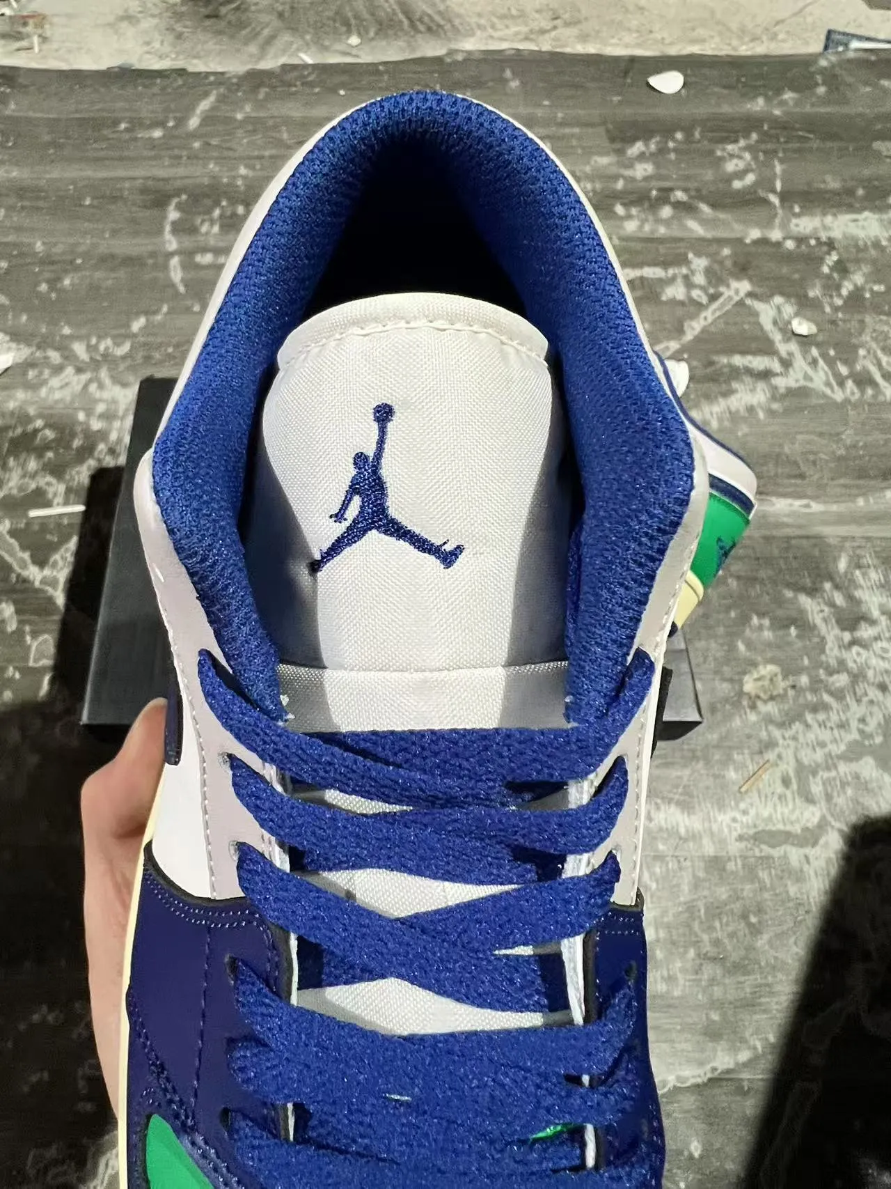 Nike Air Jordan 1 Low Color-Blocked Lifestyle Sneakers 4