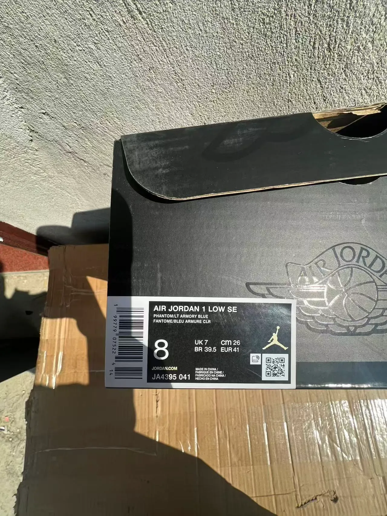 Nike Air Jordan 1 Low Denim et Cuir Chaussures Lifestyle 10