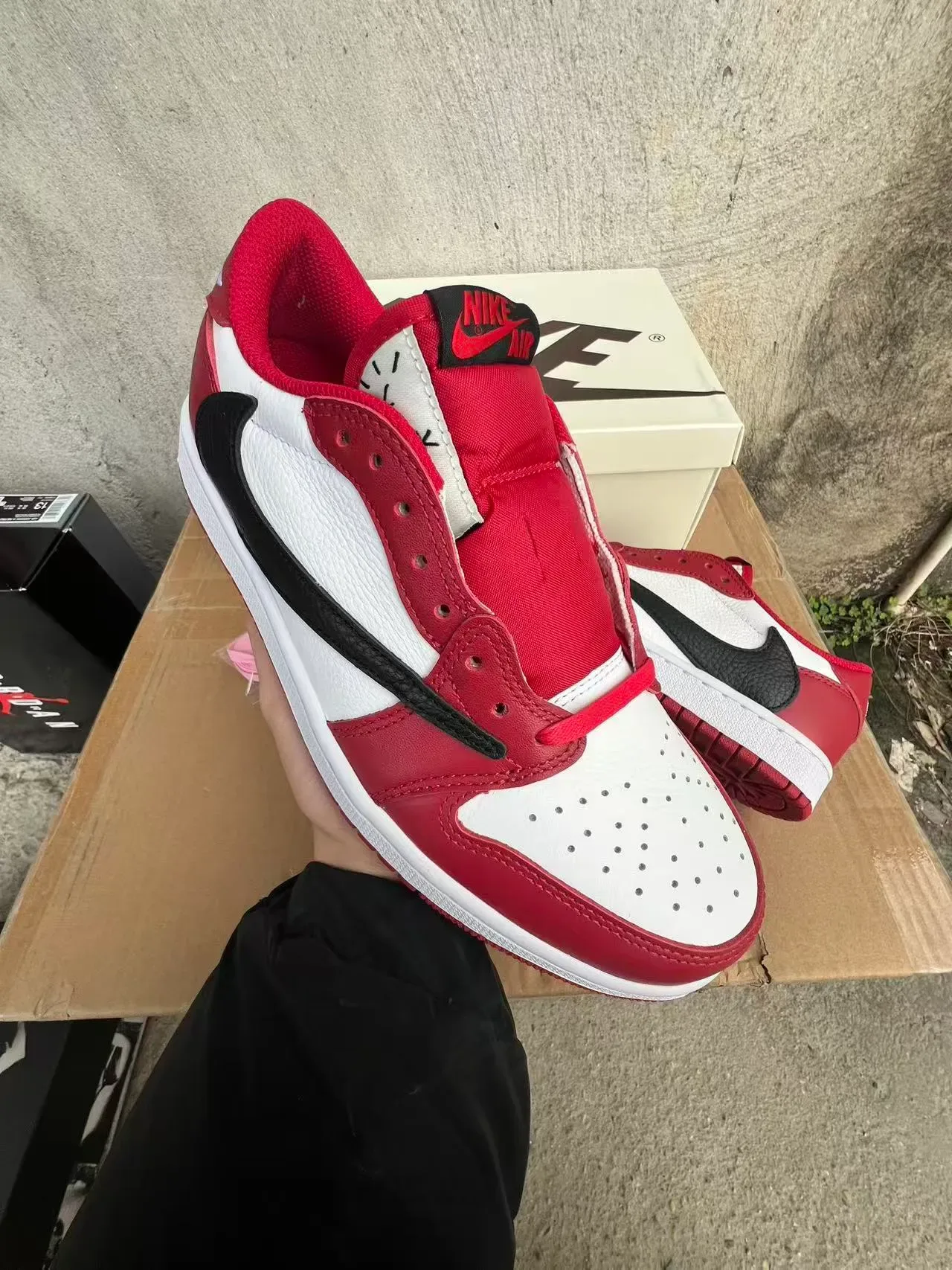 Nike Air Jordan 1 Red White Black Lifestyle Sneakers 2