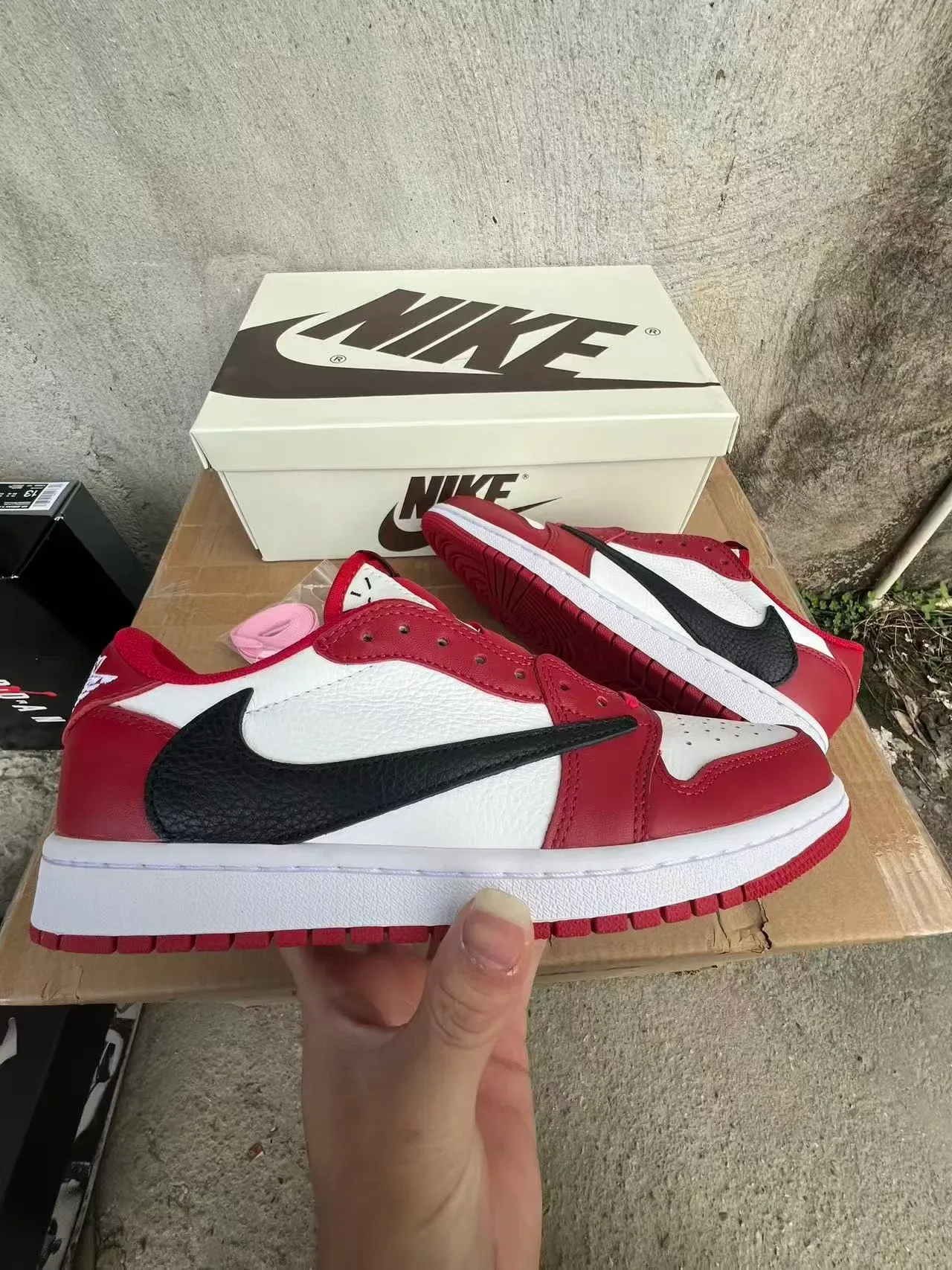 Nike Air Jordan 1 Red White Black Lifestyle Sneakers 7