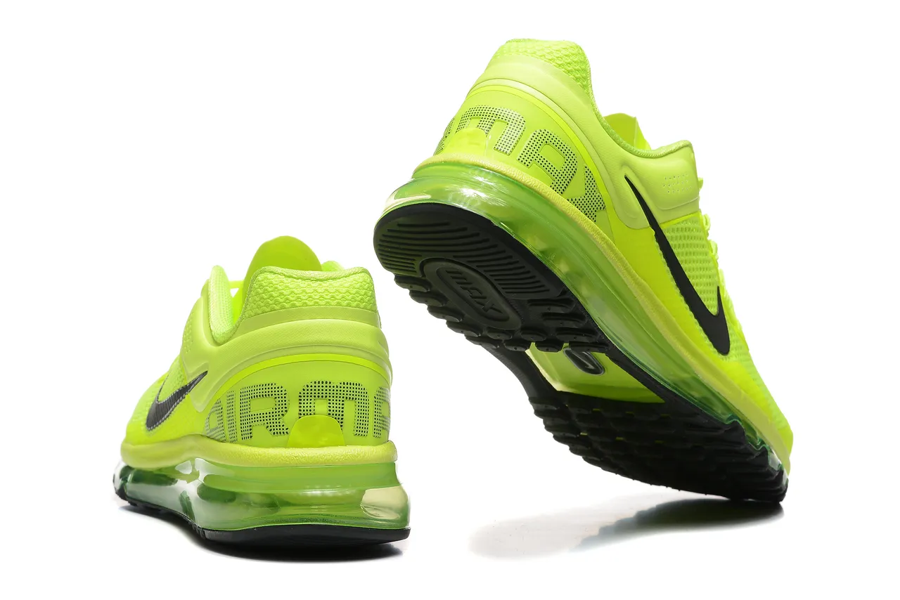 Nike Air Max 2013 Neon Lime Green Zapatillas de correr 3