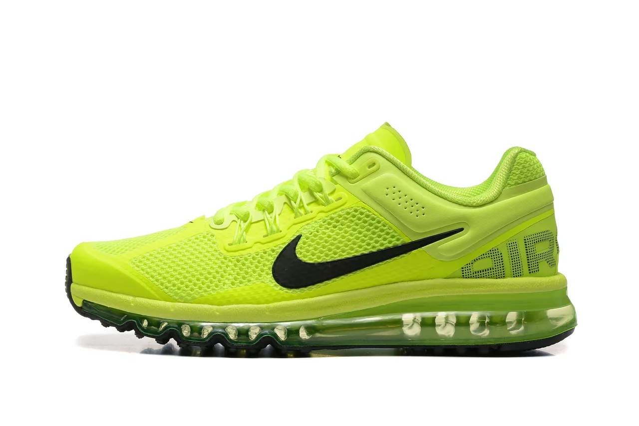 Nike Air Max 2013 Neon Lime Green Zapatillas de correr 5
