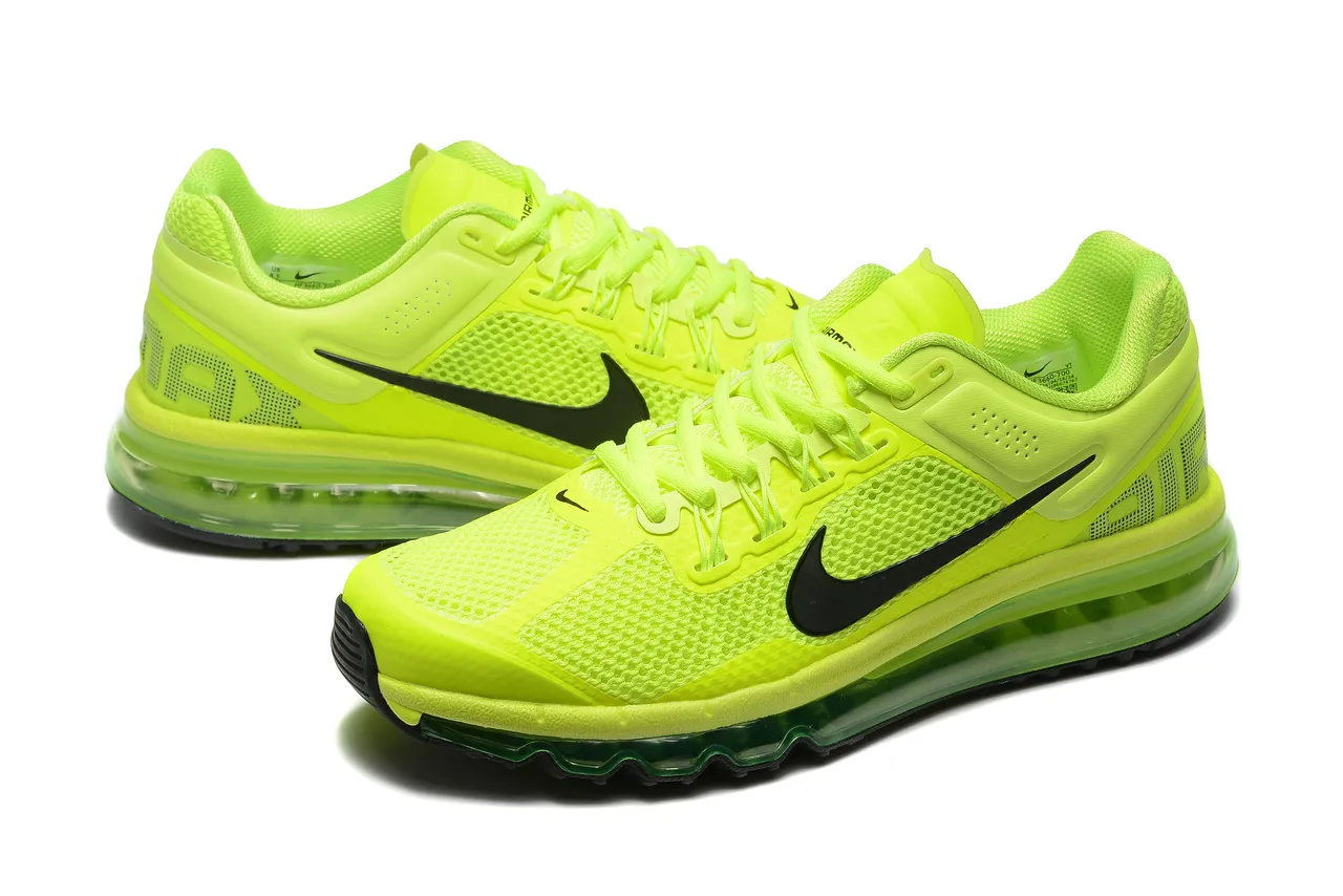 Nike Air Max 2013 Neon Lime Green Zapatillas de correr 6