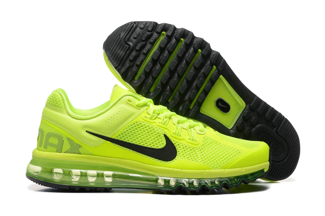 Nike Air Max 2013 Neon Lime Green Zapatillas de correr 7