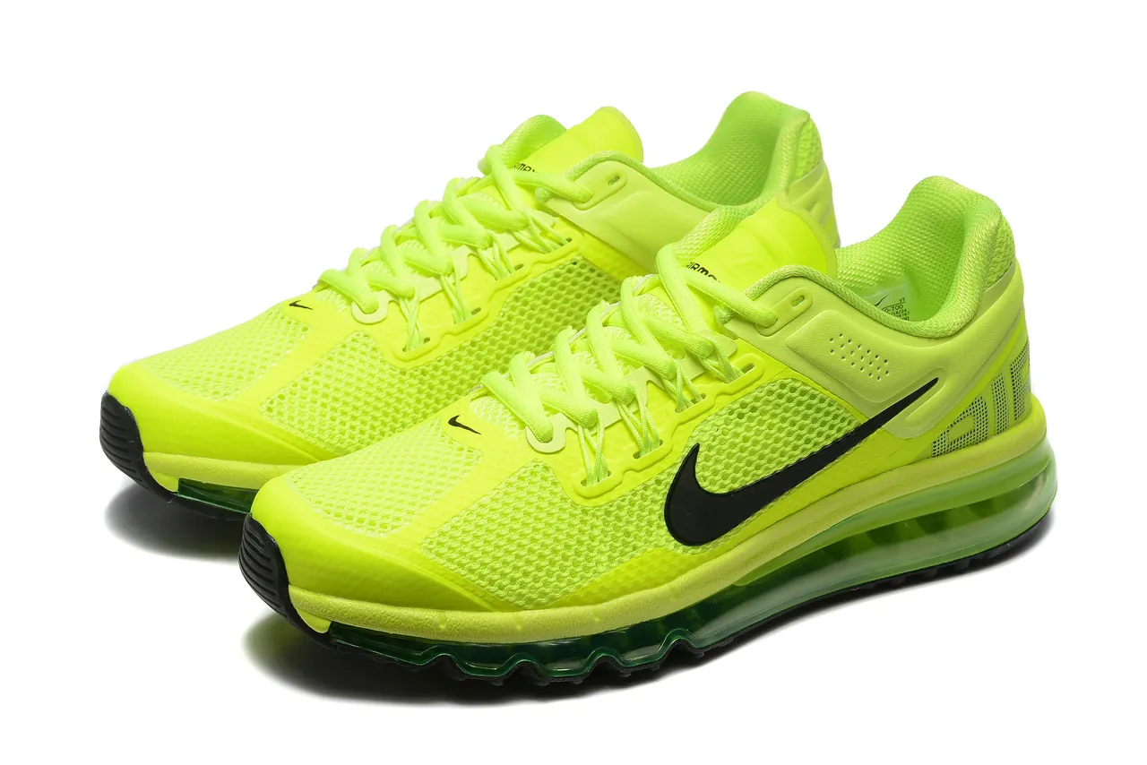 Nike Air Max 2013 Neon Lime Green Zapatillas de correr 8