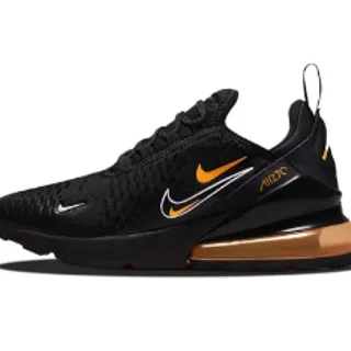 Nike Air Max 270 أسود وبرتقالي ميتاليك حذاء أسلوب حياة