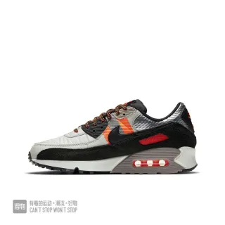 Nike Air Max 90 رمادي فاتح أسود برتقالي حذاء رياضي نمط حياة