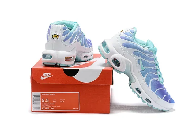 Nike Air Max Plus White and Gray Lifestyle Sneakers 9