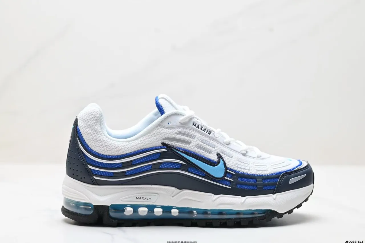 Nike Air Max Plus White Navy Blue Lifestyle Sneakers 4