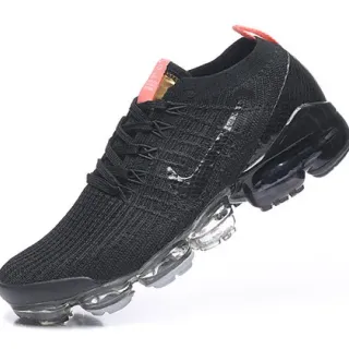 Nike Air VaporMax काला नारंगी सोने की दौड़ने की जूते