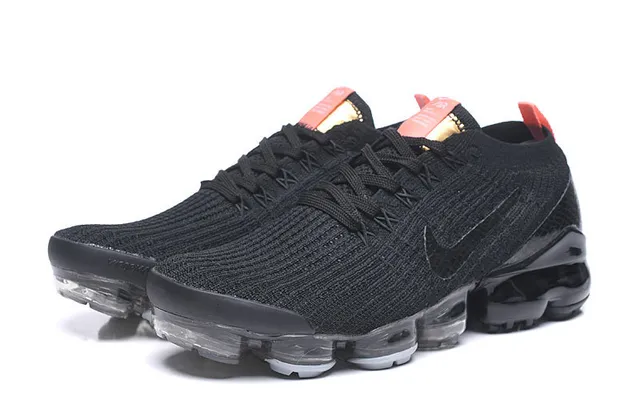 Nike Air VaporMax 黑色橙色金色跑鞋 5