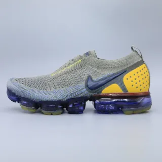 Nike Air VaporMax Flyknit 2 Gris Bleu Jaune Chaussures Lifestyle