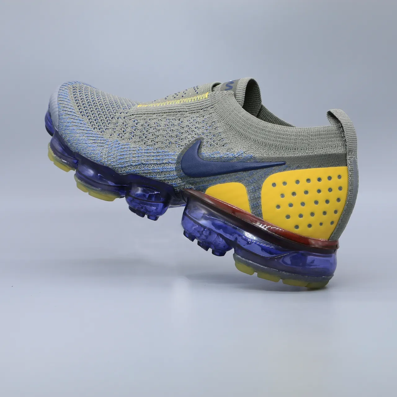 نايك Air VaporMax Flyknit 2 رمادي أزرق أصفر أحذية أسلوب الحياة 2