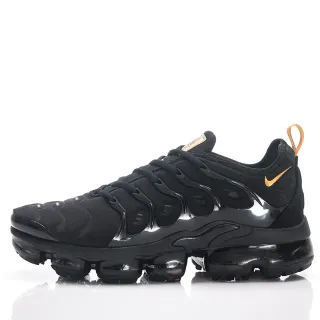 Nike Air VaporMax Plus أسود ذهبي حذاء لايف ستايل سنيكرز