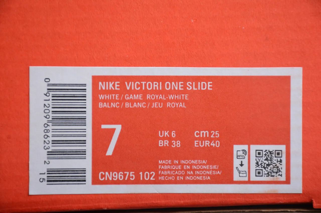 Nike Benassi JDI White Blue Slippers 2