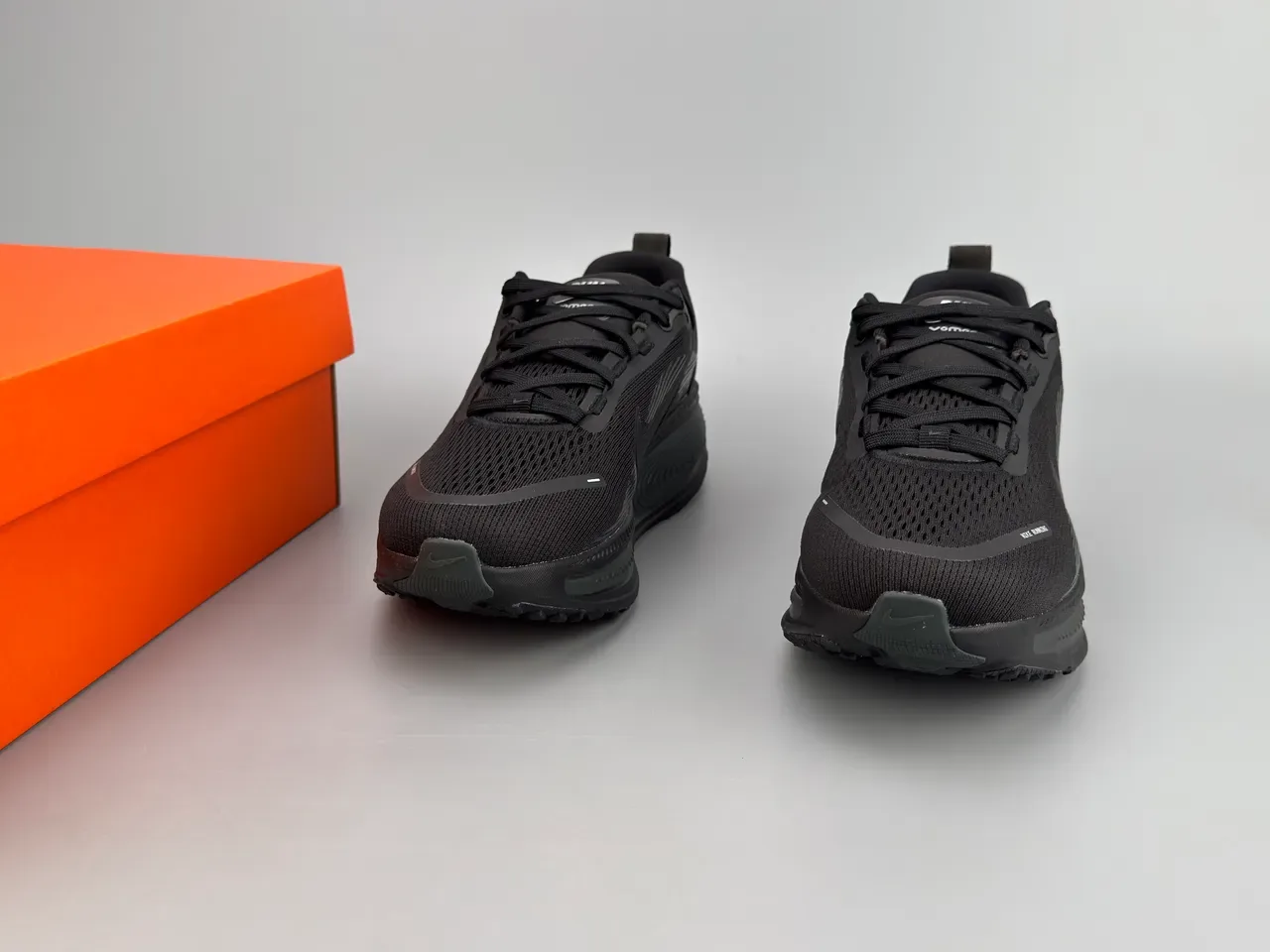 Nike Black Monochrome Engineered Knit Upper Running Shoes 2