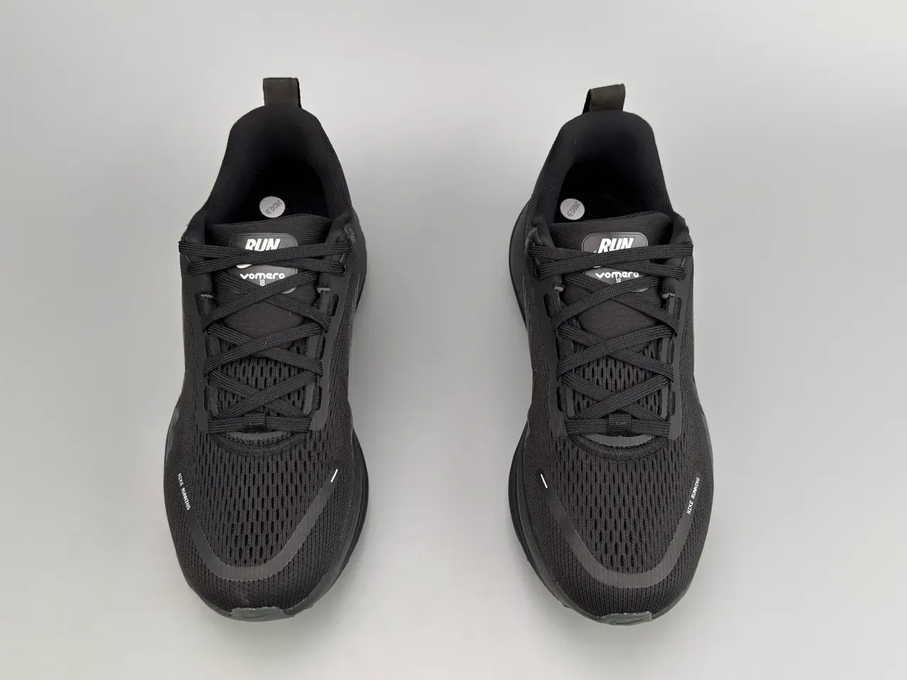 Nike Black Monochrome Engineered Knit Upper Running Shoes 6