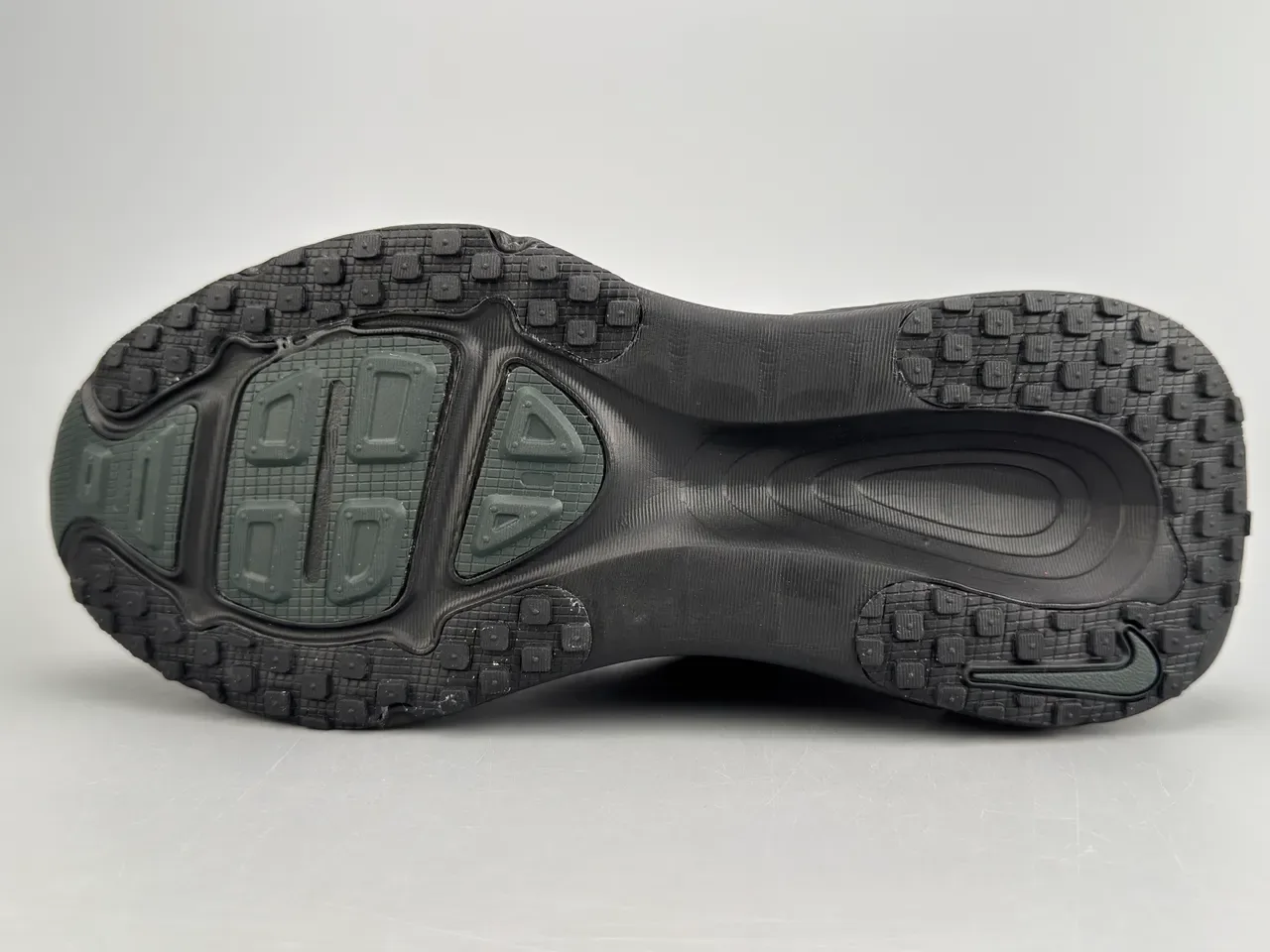 Nike Black Monochrome Engineered Knit Upper Running Shoes 7