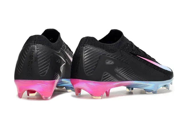 Nike কালো গোলাপি কিনেট আপার Iridescent আউটসোল Firm-Ground ফুটবল জুতো 5