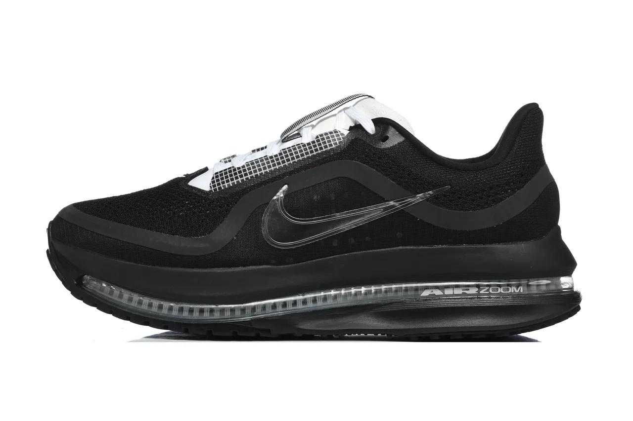 Nike Chaussures de course Noir Blanc Longueur Complète Visible Air Zoom Unit Mesh Upper 3