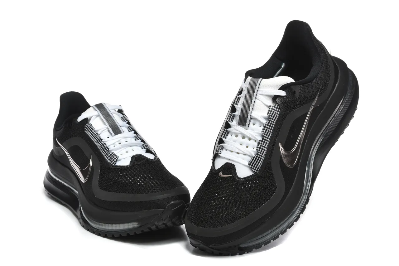 Nike Chaussures de course Noir Blanc Longueur Complète Visible Air Zoom Unit Mesh Upper 7