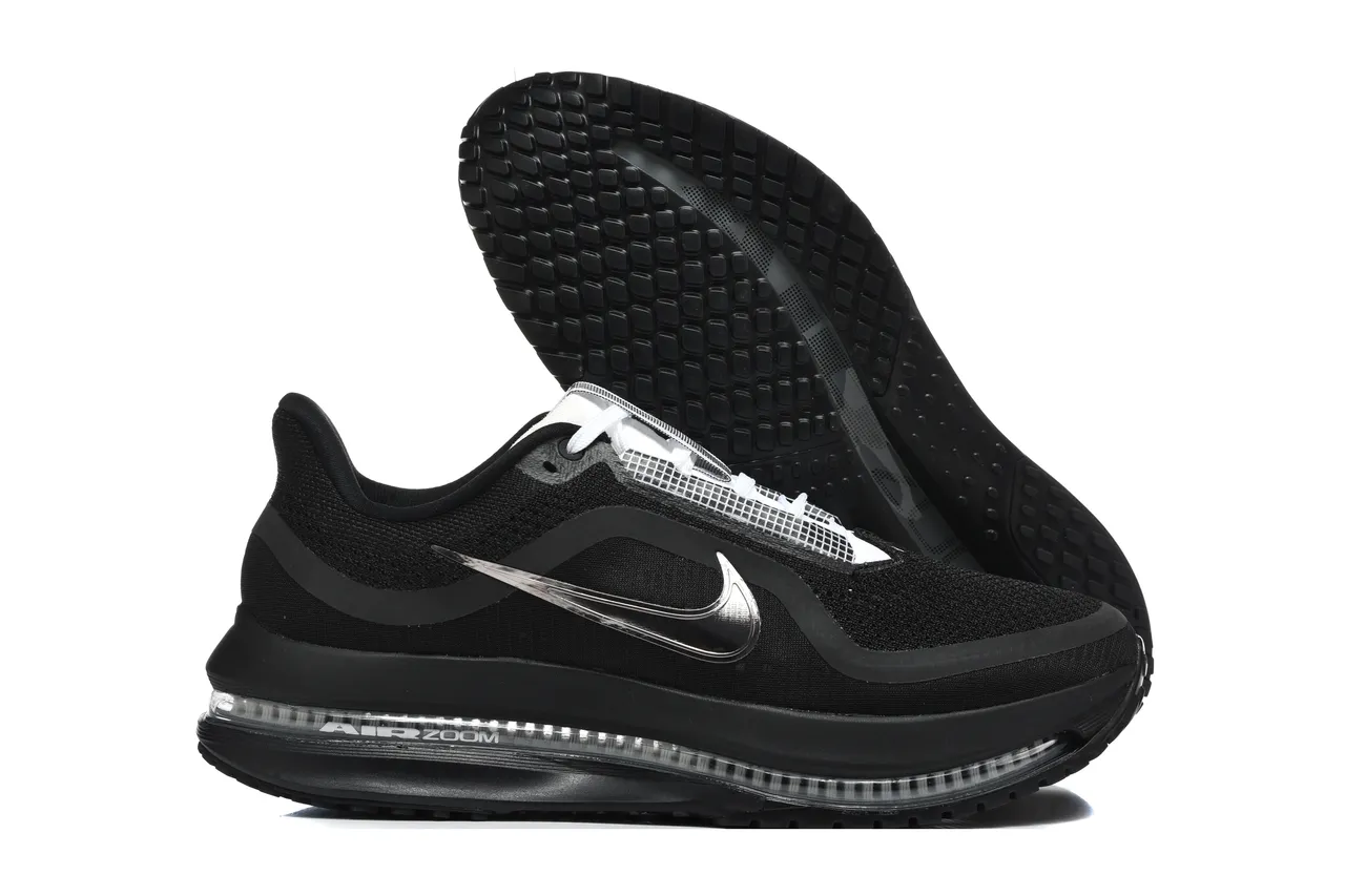 Nike Chaussures de course Noir Blanc Longueur Complète Visible Air Zoom Unit Mesh Upper 8