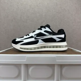 Nike Black White Layered Upper Visible Air Cushioning Lifestyle Sneakers — Nike Lifestyle Sneakers photo from the Yupoo catalog