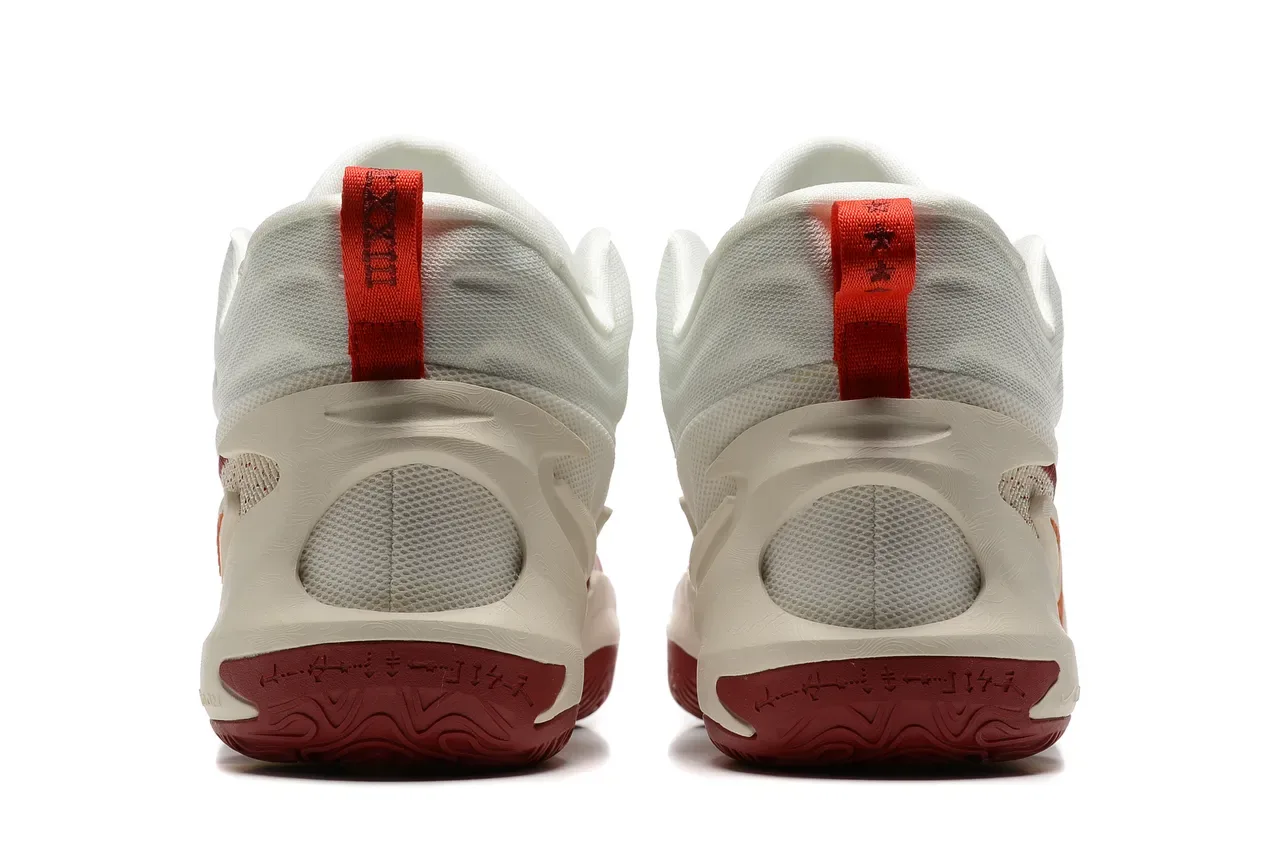 Nike Chaussures de Basketball en Bleu et Orange avec Upper en Knit et Mesh Midsole Sculptée Ondulée 5