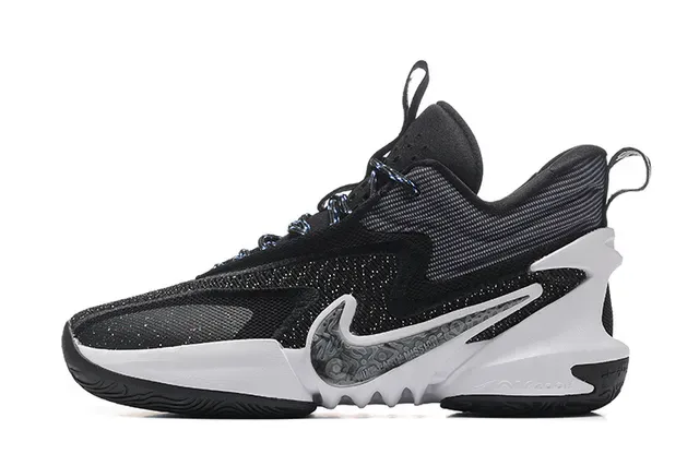Nike Chaussures de Basketball en Bleu et Orange avec Upper en Knit et Mesh Midsole Sculptée Ondulée 17