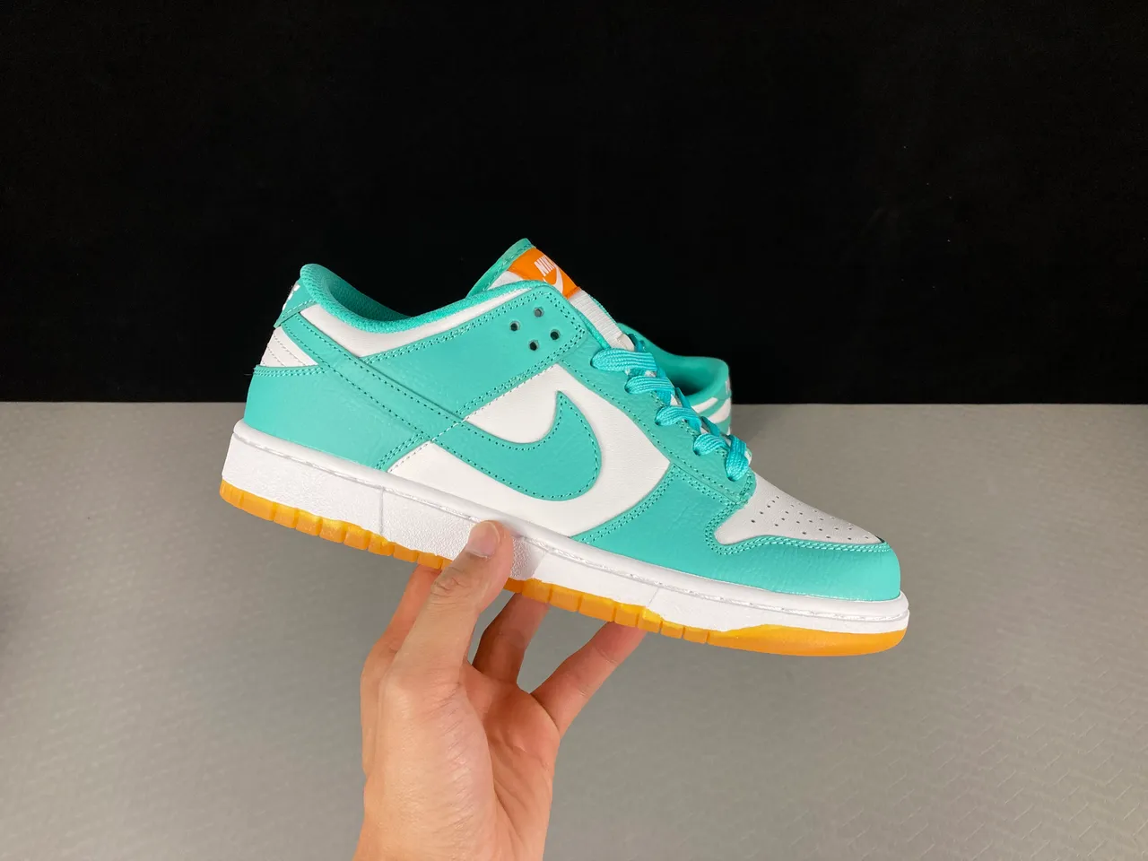 Nike Dunk Low Mint Green and White Lifestyle Sneakers 15