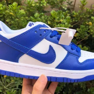 Nike Dunk Low أزرق ملكي وأبيض حذاء رياضي أسلوب حياة