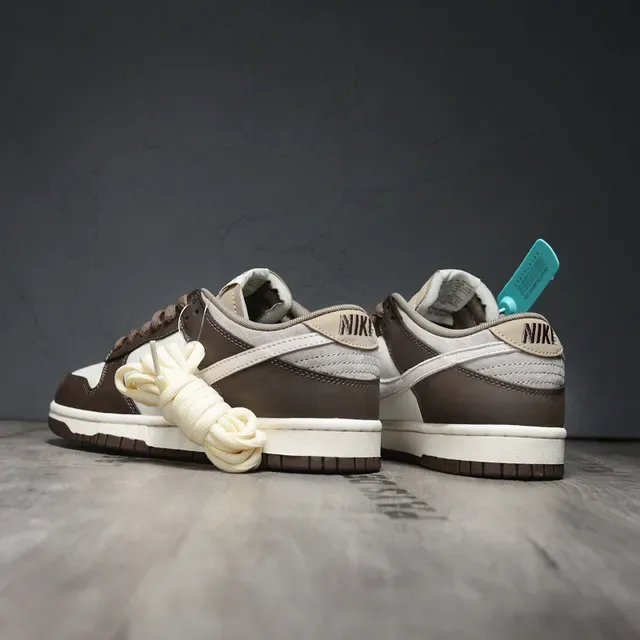Nike Dunk Low 白棕生活方式运动鞋 4