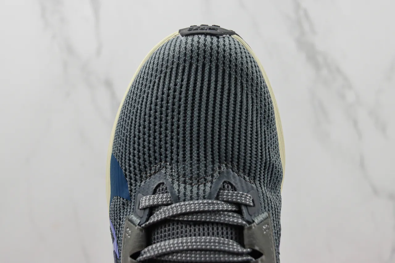 Nike Gray Blue Engineered Mesh Upper Layered Synthetic Overlays Running Shoes 6