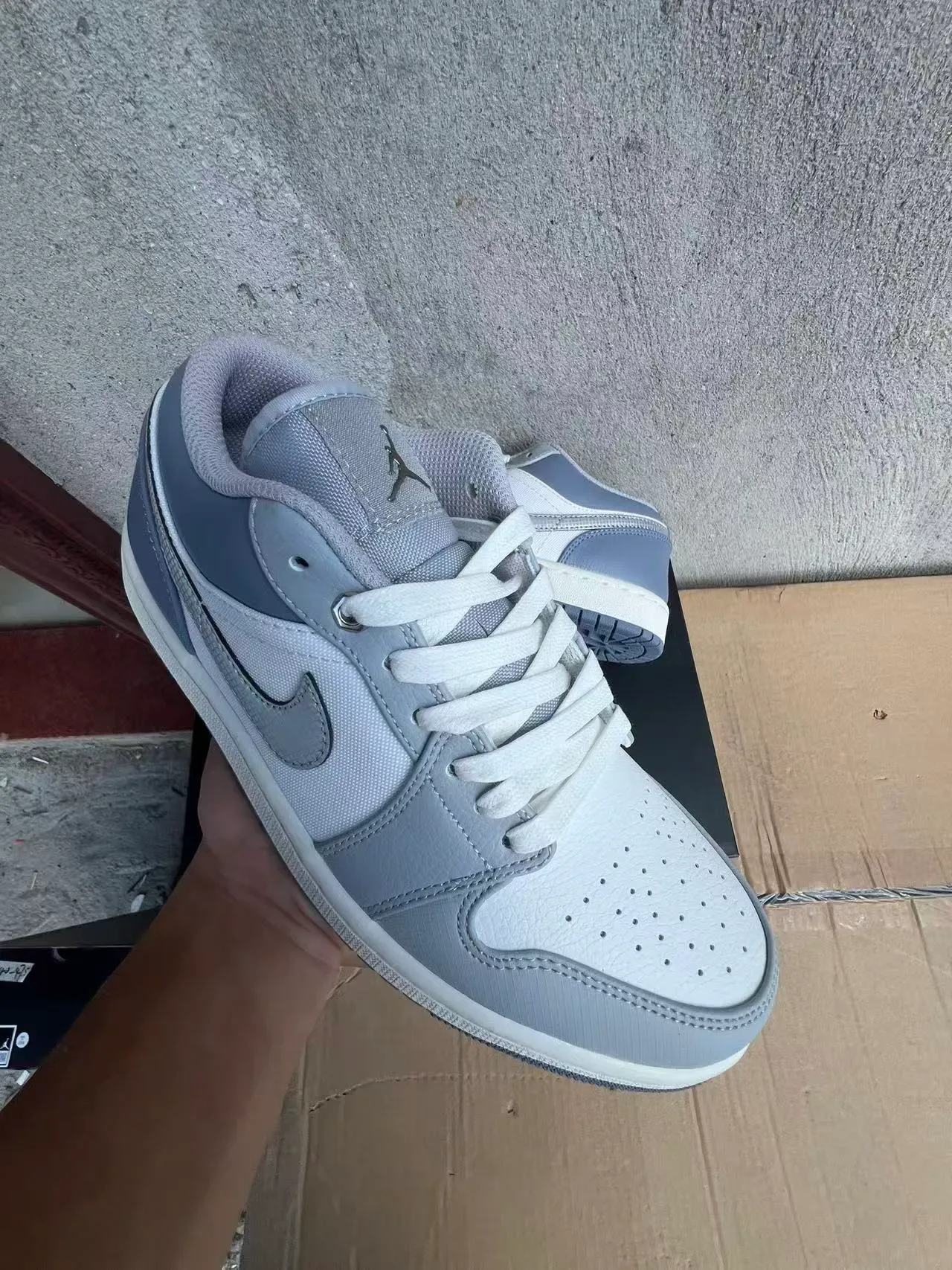 Nike Chaussures Gris et Blanc Low-Top Cupsole 2