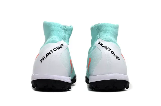 Nike Verde Naranja Upper de Punto Cuello Ajuste Calcetín Turf Zapatos Fútbol 4