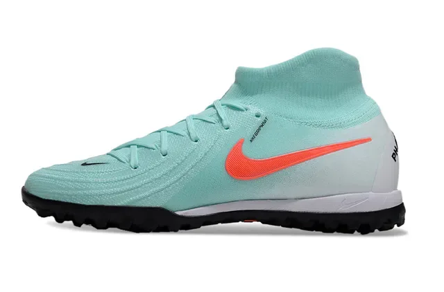 Nike Verde Naranja Upper de Punto Cuello Ajuste Calcetín Turf Zapatos Fútbol 8