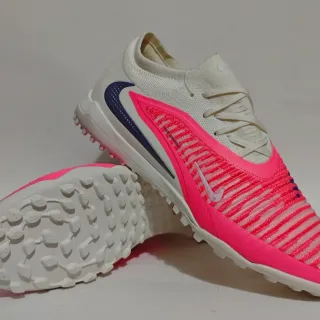 Nike GripRit Sapatos de Futebol Turf com Upper Tricot Rosa Bege e Rayas