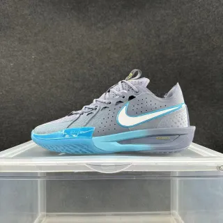 Nike GT Cut ग्रे और सियान नीला बास्केटबॉल जूते