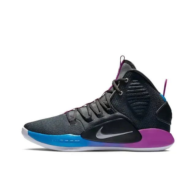Nike Hyperdunk X Chaussures de basketball Noir Bleu Violet 2