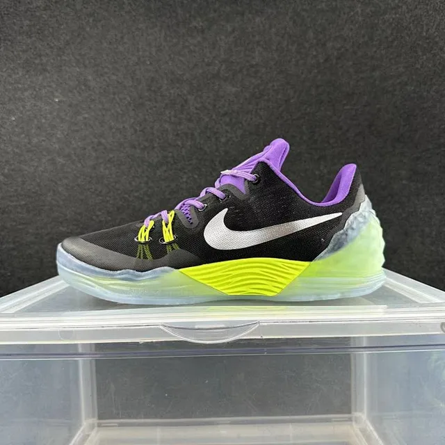 Nike Kobe 8 Negro Púrpura Amarillo Neón Zapatos de Baloncesto 2