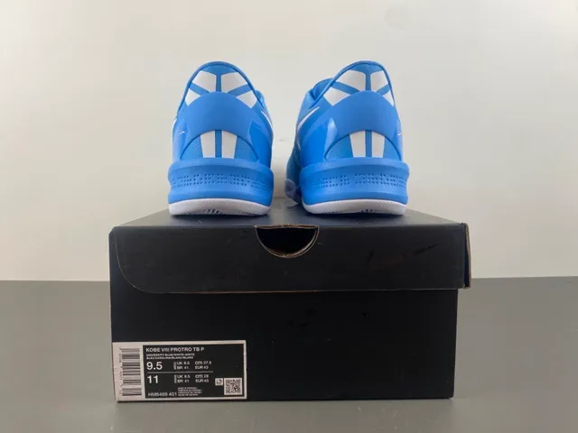 Nike Kobe 8 System Blue White Basketball Shoes 17