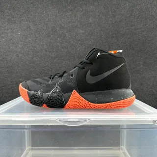 Nike Kyrie 4 काला नारंगी बास्केटबॉल जूते