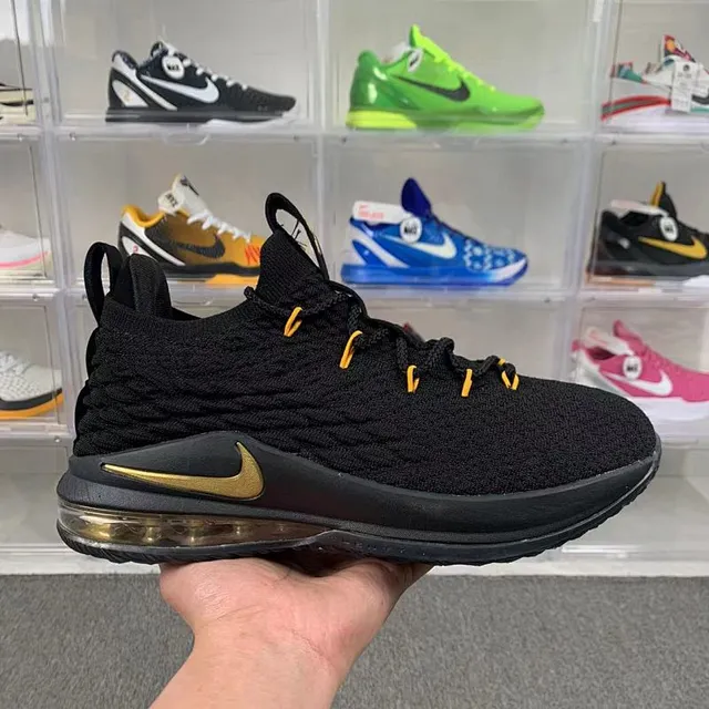 Nike LeBron 17 Black Gold Basketball Shoes 2